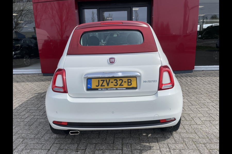 Fiat 500C 1.0 Hybrid Dolcevita | Climate Control | Apple/Android CarPlay | Rood Dak | Navigatie