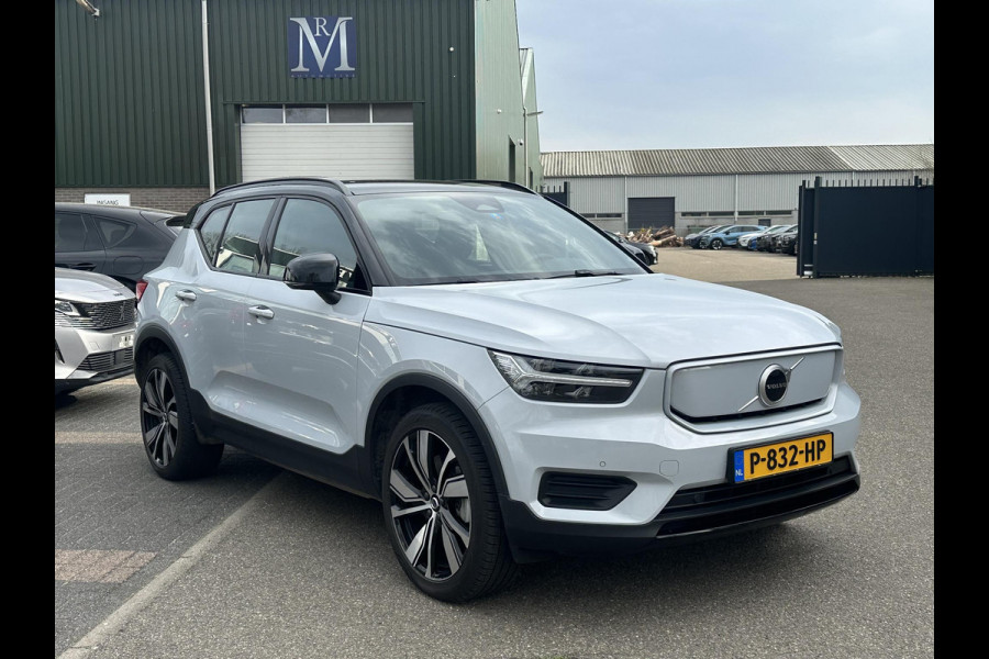 Volvo XC40 Recharge Plus SOH 93%| EERSTE EIG. ORIG. NL NAP| STOEL+ STUURVERWARMING| ELEK. TREKHAAK| ELEK. ACHTERKLEP| DODE HOEK SENSOR| DEALER ONDERHOUDEN | RIJKLAAR + 12 MND BOVAG GARANTIE |