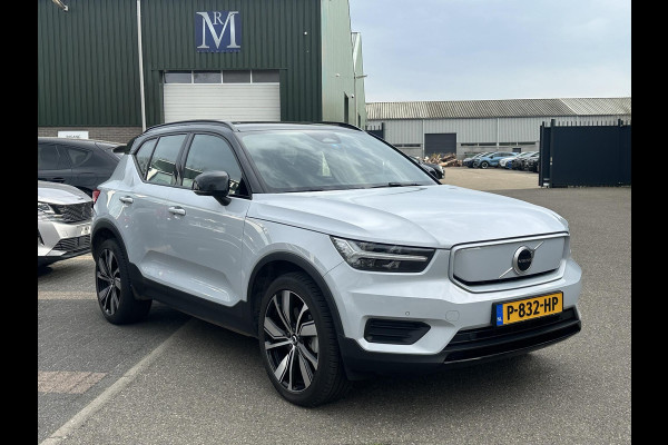 Volvo XC40 Recharge Plus SOH 93%| EERSTE EIG. ORIG. NL NAP| STOEL+ STUURVERWARMING| ELEK. TREKHAAK| ELEK. ACHTERKLEP| DODE HOEK SENSOR| DEALER ONDERHOUDEN | RIJKLAAR + 12 MND BOVAG GARANTIE |