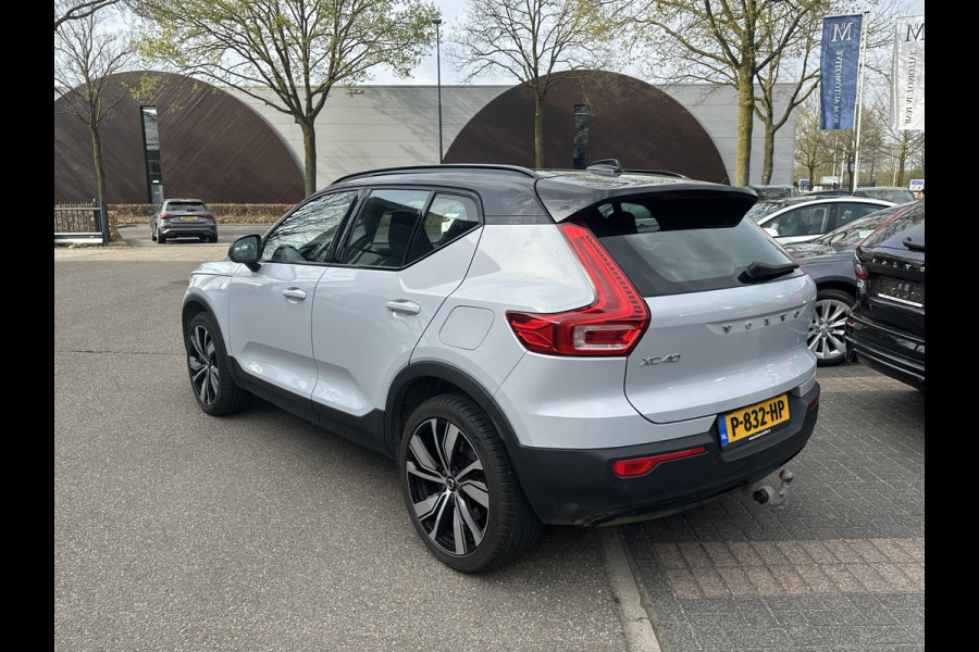 Volvo XC40 Recharge Plus SOH 93%| EERSTE EIG. ORIG. NL NAP| STOEL+ STUURVERWARMING| ELEK. TREKHAAK| ELEK. ACHTERKLEP| DODE HOEK SENSOR| DEALER ONDERHOUDEN | RIJKLAAR + 12 MND BOVAG GARANTIE |