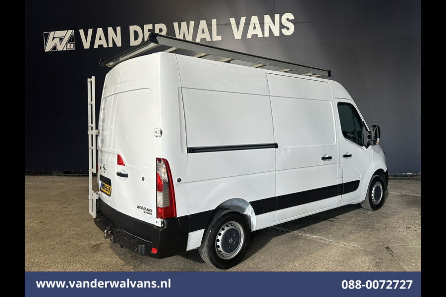 Opel Movano 2.3 CDTI 146pk L2H2 Euro6 Airco | Imperiaal | Navigatie | Camera | Cruisecontrol | 2500kg Trekhaak Parkeersensoren, Trap, Bijrijdersbank