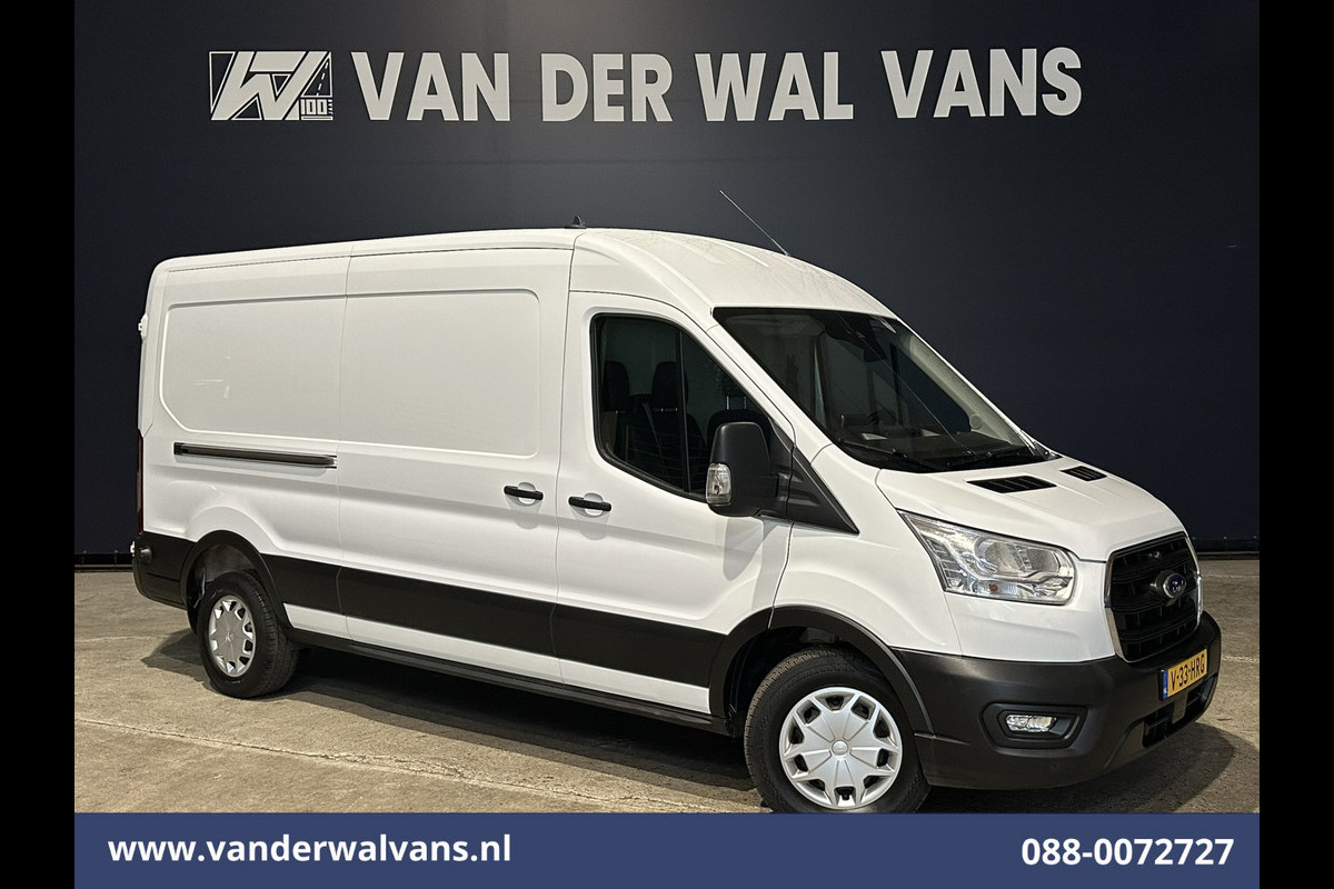 Ford Transit 2.0 TDCI 131pk L3H2 Euro6 Airco | Camera | Navigatie | Apple Carplay | LED | Cruisecontrol Parkeersensoren, Stoelverwarming, Verwarmde voorruit, Bijrijdersbank, 2500kg trekvermogen
