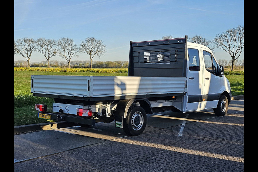 Mercedes-Benz Sprinter 315 L3 RWD Dubbele Cabine Airco Open-Laabak 3.5T-Trekhaak Euro6 150Pk!