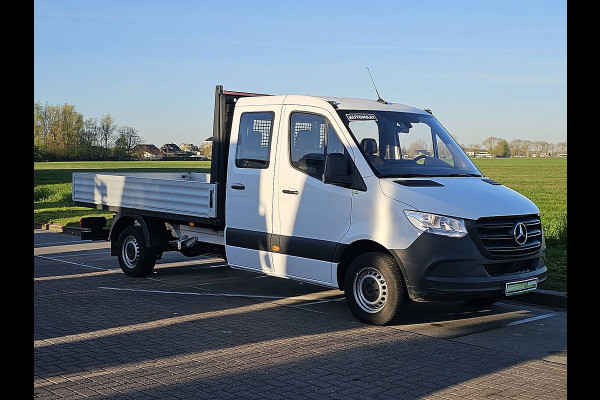 Mercedes-Benz Sprinter 315 L3 RWD Dubbele Cabine Airco Open-Laabak 3.5T-Trekhaak Euro6 150Pk!