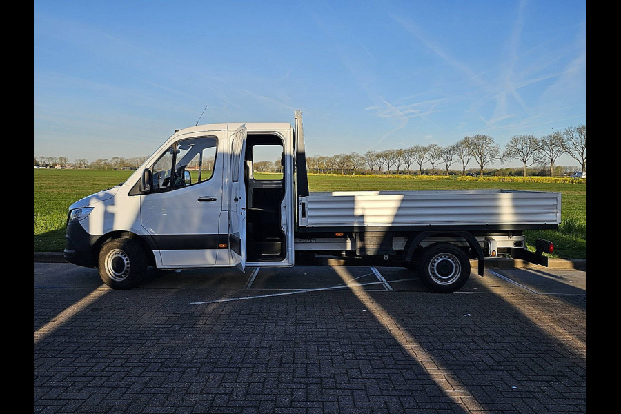 Mercedes-Benz Sprinter 315 L3 RWD Dubbele Cabine Airco Open-Laabak 3.5T-Trekhaak Euro6 150Pk!