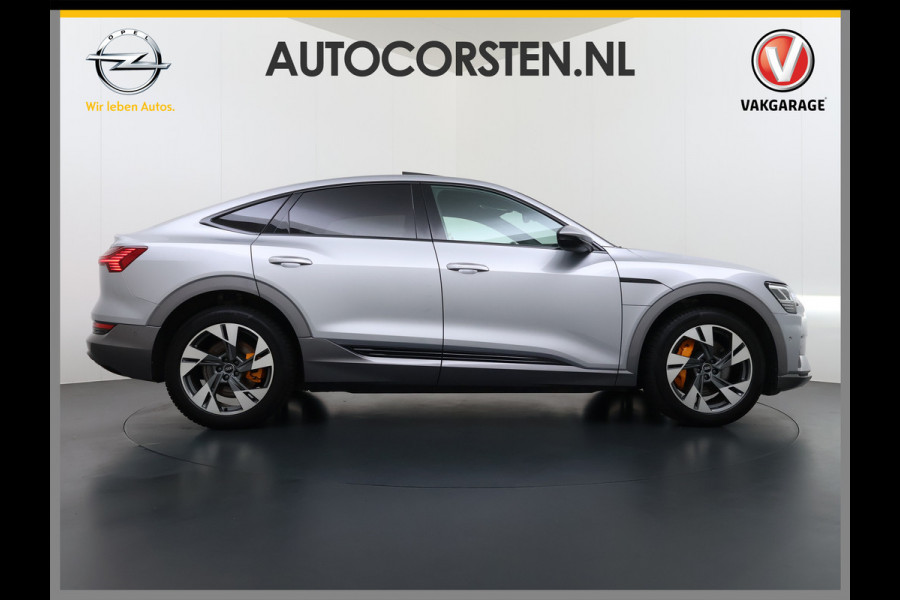 Audi e-tron Sportback 55 Quattro 408pk 95kWh SOH 90% Panorama-Schuifdak Leder Bang&Olufsen®-Audio Apple Carplay Android Auto Adap.Cruise Camera Navi L Elek.Stoelen+Memory+Verwarmd Lmv 20" Elek.Achterklep Virtual Cockpit Led Isofix DAB Bluetooth Privacy Glas Origineel Nederlandse Auto Nieuwprijs €93.721,-