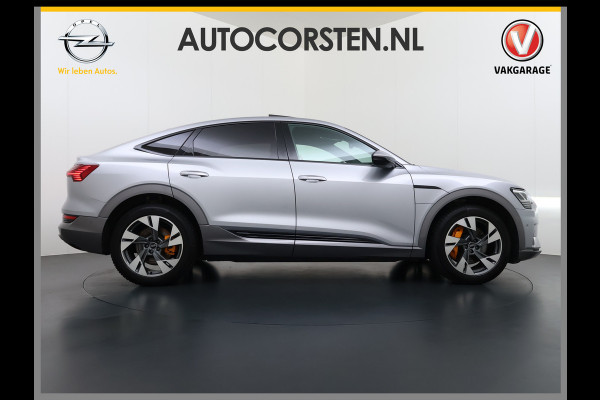 Audi e-tron Sportback 55 Quattro 408pk 95kWh SOH 90% Panorama-Schuifdak Leder Bang&Olufsen®-Audio Apple Carplay Android Auto Adap.Cruise Camera Navi L Elek.Stoelen+Memory+Verwarmd Lmv 20" Elek.Achterklep Virtual Cockpit Led Isofix DAB Bluetooth Privacy Glas Origineel Nederlandse Auto Nieuwprijs €93.721,-