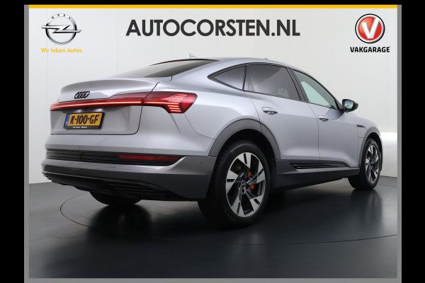 Audi e-tron Sportback 55 Quattro 408pk 95kWh SOH 90% Panorama-Schuifdak Leder Bang&Olufsen®-Audio Apple Carplay Android Auto Adap.Cruise Camera Navi L Elek.Stoelen+Memory+Verwarmd Lmv 20" Elek.Achterklep Virtual Cockpit Led Isofix DAB Bluetooth Privacy Glas Origineel Nederlandse Auto Nieuwprijs €93.721,-