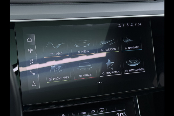 Audi e-tron Sportback 55 Quattro 408pk 95kWh SOH 90% Panorama-Schuifdak Leder Bang&Olufsen®-Audio Apple Carplay Android Auto Adap.Cruise Camera Navi L Elek.Stoelen+Memory+Verwarmd Lmv 20" Elek.Achterklep Virtual Cockpit Led Isofix DAB Bluetooth Privacy Glas Origineel Nederlandse Auto Nieuwprijs €93.721,-