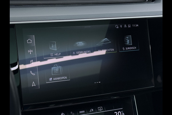 Audi e-tron Sportback 55 Quattro 408pk 95kWh SOH 90% Panorama-Schuifdak Leder Bang&Olufsen®-Audio Apple Carplay Android Auto Adap.Cruise Camera Navi L Elek.Stoelen+Memory+Verwarmd Lmv 20" Elek.Achterklep Virtual Cockpit Led Isofix DAB Bluetooth Privacy Glas Origineel Nederlandse Auto Nieuwprijs €93.721,-