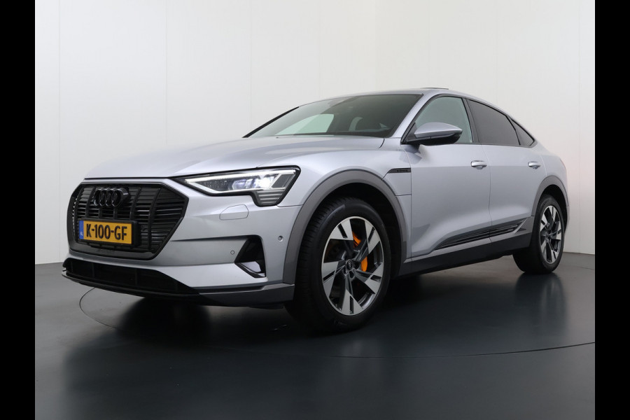 Audi e-tron Sportback 55 Quattro 408pk 95kWh SOH 90% Panorama-Schuifdak Leder Bang&Olufsen®-Audio Apple Carplay Android Auto Adap.Cruise Camera Navi L Elek.Stoelen+Memory+Verwarmd Lmv 20" Elek.Achterklep Virtual Cockpit Led Isofix DAB Bluetooth Privacy Glas Origineel Nederlandse Auto Nieuwprijs €93.721,-