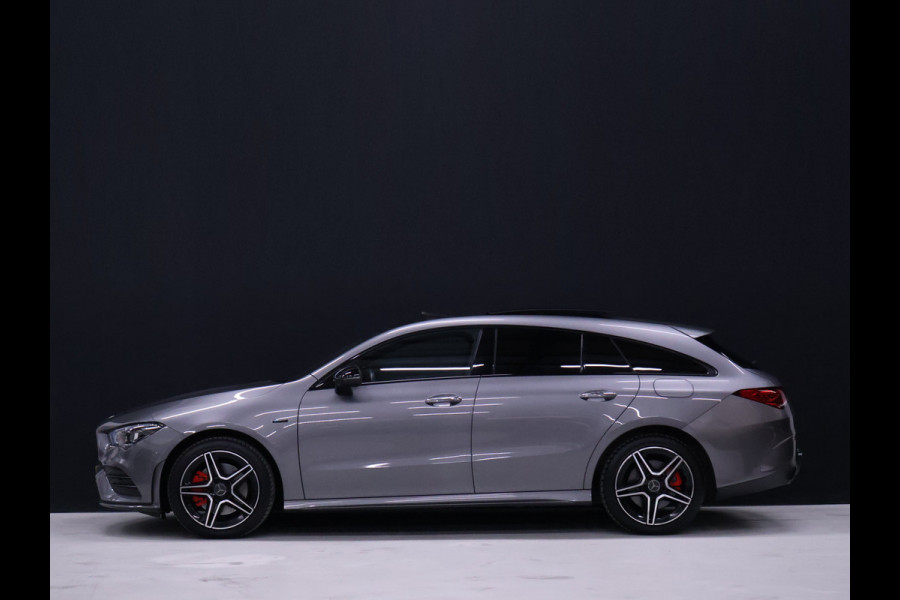 Mercedes-Benz CLA-Klasse Shooting Brake 250 e AMG Limited [SFEERVERLICHTING, TREKHAAK, CAMERA, CRUISE CONTROL, STOELVERWARMING, MEMORY SEATS, SCHUIFKANTELDAK, APPLE CARPLAY, NAVIGATIE, NIEUWSTAAT]