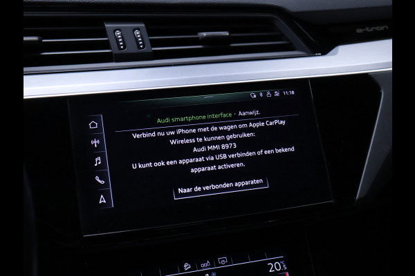 Audi e-tron Sportback 50 quattro S edition 71 kWh [ADAPTIVE CRUISE, APPLE CARPLAY, CAMERA, STOELVERWAMING, SCHUIFKANTELDAK, MEMORY, ELEKTRISCHE ACHTERKLEP, DIGITAL DASH, NAVIGATIE, NIEUWSTAAT]