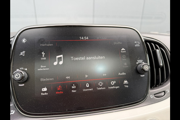Fiat 500 TwinAir 81PK Lounge | Apple/Android Carplay | Cruise | Climate control | Navigatie |