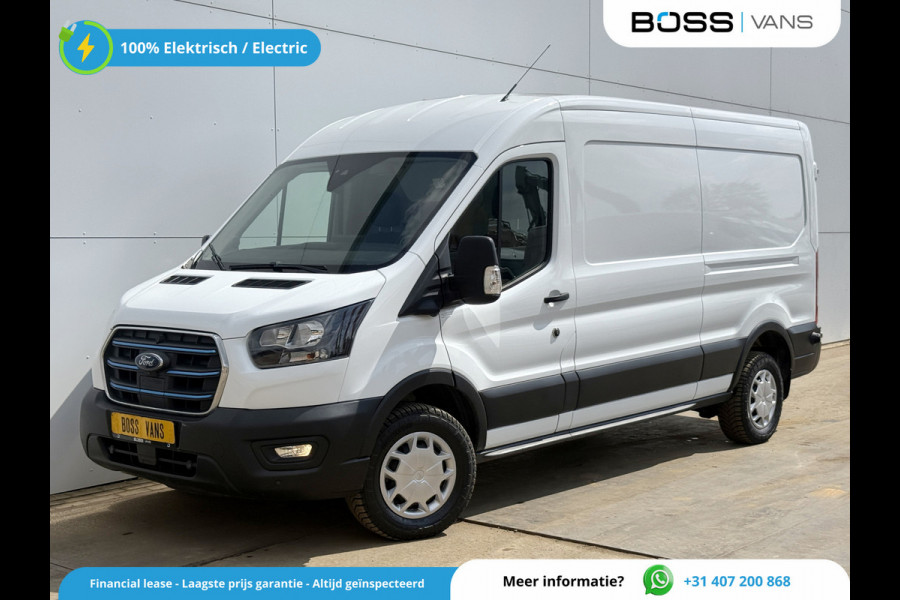 Ford E-Transit 350 68kWh 184PK L3H2 Cruise control Climate control Carplay Snelladen Laadkabel Parkeersensoren