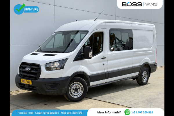 Ford Transit DC 2.0 TDCI L3H2 130PK 6- persoons Dubbele cabine L3H2 Trekhaak Parkeersensoren voor