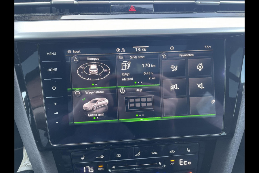 Volkswagen Arteon Shooting Brake 1.4 TSI eHybrid R-Line BINNEN + BUITEN PANO| NAPPALEDER SPORTSTOELEN| ELEK. STOEL MET MEMORY| ELEK. ACHTERKLEP| ACHTERBANK VERWARMD| CAMERA| STOELVERWARMING| CARPLAY| DODE HOEK SENSOR