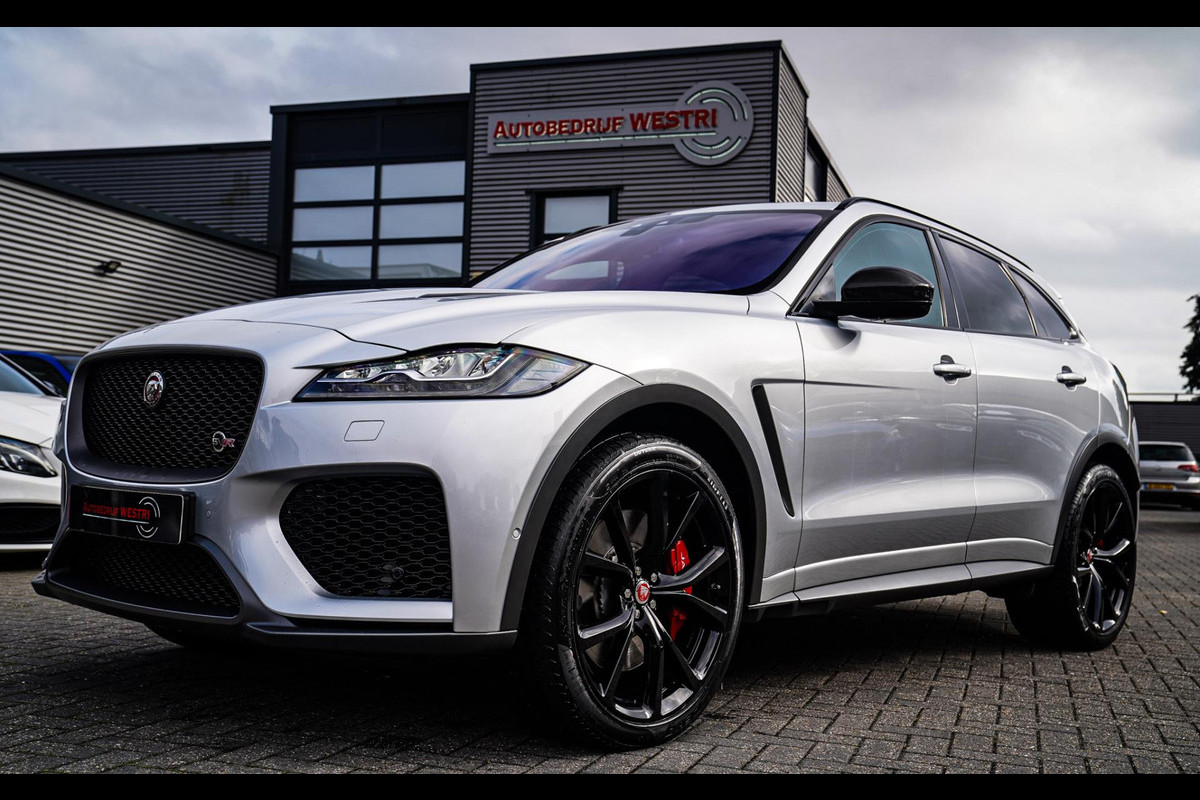 Jaguar F-Pace 5.0 V8 S/C AWD SVR | Lane Assist | Luxe Kuipstoelen | Head up | Meridian Sound system | 551PK | Dealer onderhouden |