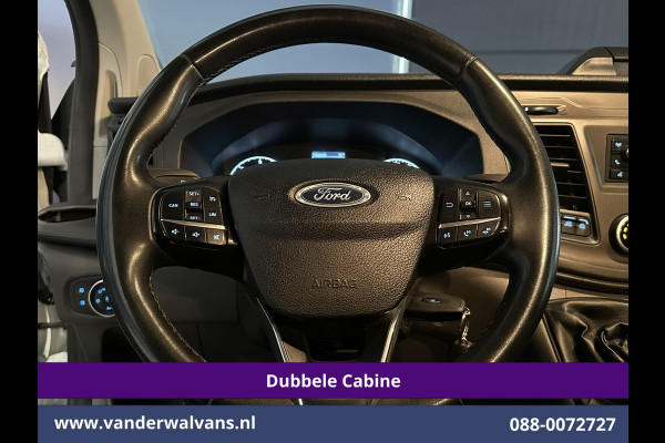 Ford Transit Custom 2.0 TDCI 131pk L2H1 Dubbele Cabine Euro6 Airco | 6-Zits | Cruisecontrol | 2550kg Trekhaak Verwarmde voorruit, Parkeersensoren