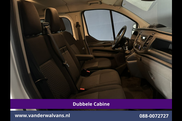 Ford Transit Custom 2.0 TDCI 131pk L2H1 Dubbele Cabine Euro6 Airco | 6-Zits | Cruisecontrol | 2550kg Trekhaak Verwarmde voorruit, Parkeersensoren