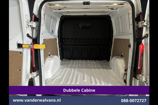 Ford Transit Custom 2.0 TDCI 131pk L2H1 Dubbele Cabine Euro6 Airco | 6-Zits | Cruisecontrol | 2550kg Trekhaak Verwarmde voorruit, Parkeersensoren