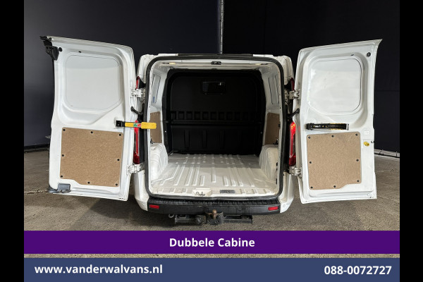 Ford Transit Custom 2.0 TDCI 131pk L2H1 Dubbele Cabine Euro6 Airco | 6-Zits | Cruisecontrol | 2550kg Trekhaak Verwarmde voorruit, Parkeersensoren