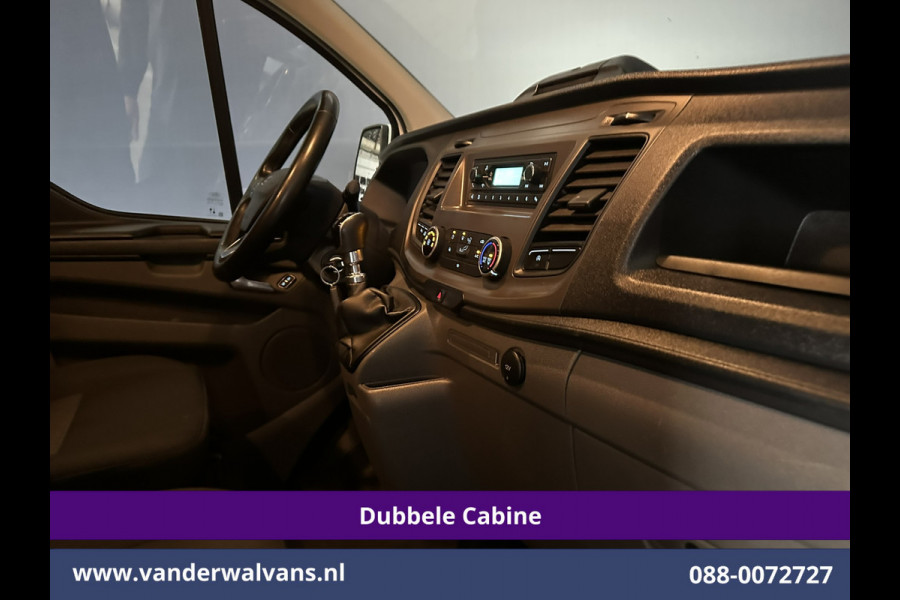 Ford Transit Custom 2.0 TDCI 131pk L2H1 Dubbele Cabine Euro6 Airco | 6-Zits | Cruisecontrol | 2550kg Trekhaak Verwarmde voorruit, Parkeersensoren