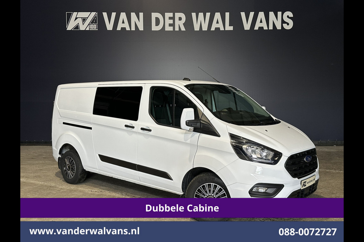 Ford Transit Custom 2.0 TDCI 131pk L2H1 Dubbele Cabine Euro6 Airco | 6-Zits | Cruisecontrol | 2550kg Trekhaak Verwarmde voorruit, Parkeersensoren