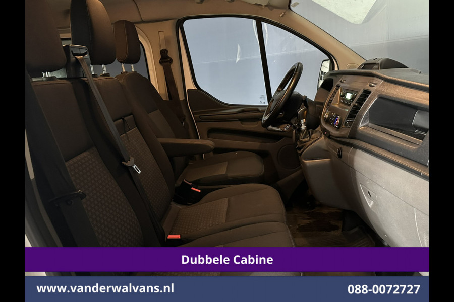 Ford Transit Custom 2.0 TDCI 131pk L2H1 Dubbele Cabine Euro6 Airco | 6-Zits | Cruisecontrol | 2550kg Trekhaak Verwarmde voorruit, Parkeersensoren
