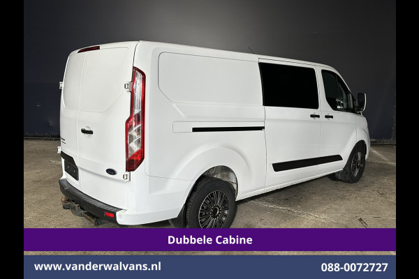 Ford Transit Custom 2.0 TDCI 131pk L2H1 Dubbele Cabine Euro6 Airco | 6-Zits | Cruisecontrol | 2550kg Trekhaak Verwarmde voorruit, Parkeersensoren