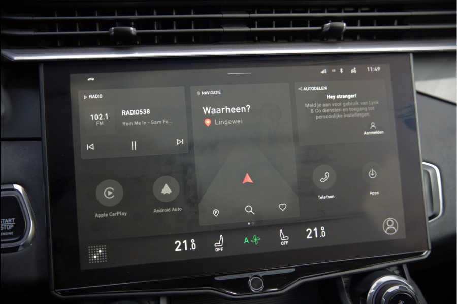 Lynk & Co 01 1.5 | Panoramadak | Stoelverwarming | Keyless | Apple Carplay | Adaptive Cruise Control | Infinity | Navigatie | Camera | Parkeersensoren