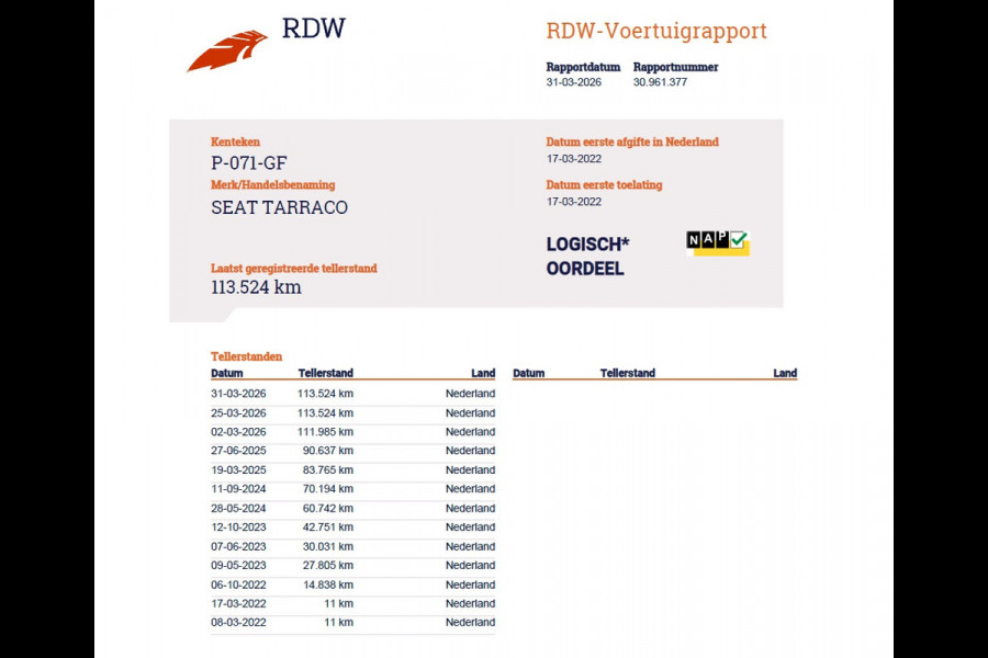 Seat Tarraco 1.5TSI FR Trekhaak Navi Adap.Cruise 360°Camera Elek.Stoel+Memory Ecc Apple Carplay Android Auto Business Intense Licht-/regensensor Lmv Led Isofix DAB Keyless Dodehoek detector Rijstrooksensor 1.800KG Trekgewicht 1e Eigenaar Dealeronderhouden Origineel Nederlandse Auto