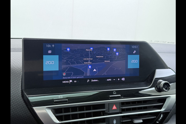 Citroën Ë-C4 50kWh SOH 100% Panorama-Schuifdak Stoel+Stuurverwarming Head-Up Display Adap.Cruise 360°Camera Apple Carplay Android Auto Navi E Keyless Lmv Led Isofix DAB Lane Assist Voorruitverwarming Regen-Lichtsensor Dodehoek detector Bluetooth Rijstrooksensor