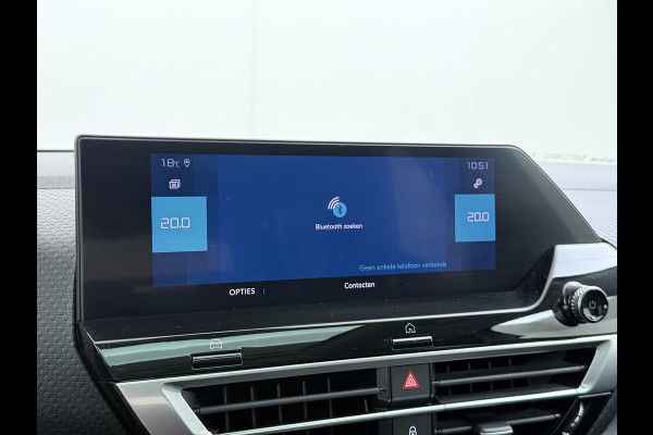 Citroën Ë-C4 50kWh SOH 100% Panorama-Schuifdak Stoel+Stuurverwarming Head-Up Display Adap.Cruise 360°Camera Apple Carplay Android Auto Navi E Keyless Lmv Led Isofix DAB Lane Assist Voorruitverwarming Regen-Lichtsensor Dodehoek detector Bluetooth Rijstrooksensor
