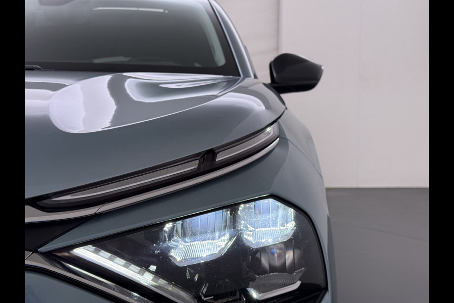 Citroën Ë-C4 50kWh SOH 100% Panorama-Schuifdak Stoel+Stuurverwarming Head-Up Display Adap.Cruise 360°Camera Apple Carplay Android Auto Navi E Keyless Lmv Led Isofix DAB Lane Assist Voorruitverwarming Regen-Lichtsensor Dodehoek detector Bluetooth Rijstrooksensor