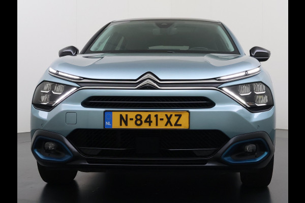 Citroën Ë-C4 50kWh SOH 100% Panorama-Schuifdak Stoel+Stuurverwarming Head-Up Display Adap.Cruise 360°Camera Apple Carplay Android Auto Navi E Keyless Lmv Led Isofix DAB Lane Assist Voorruitverwarming Regen-Lichtsensor Dodehoek detector Bluetooth Rijstrooksensor