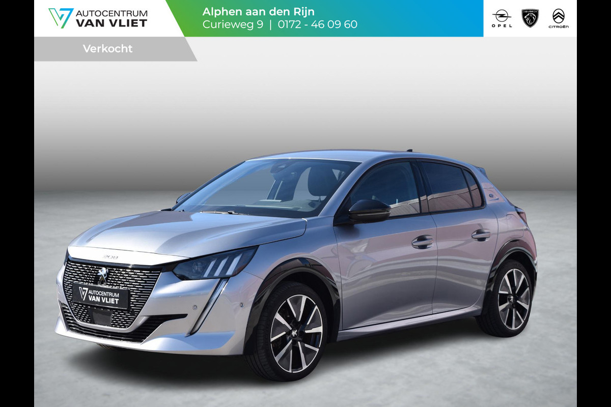 Peugeot e-208 EV GT Pack 50 kWh SOH 94% | CAMERA MET SENSOREN | NAVI & CARPLAY | E.C.C. |