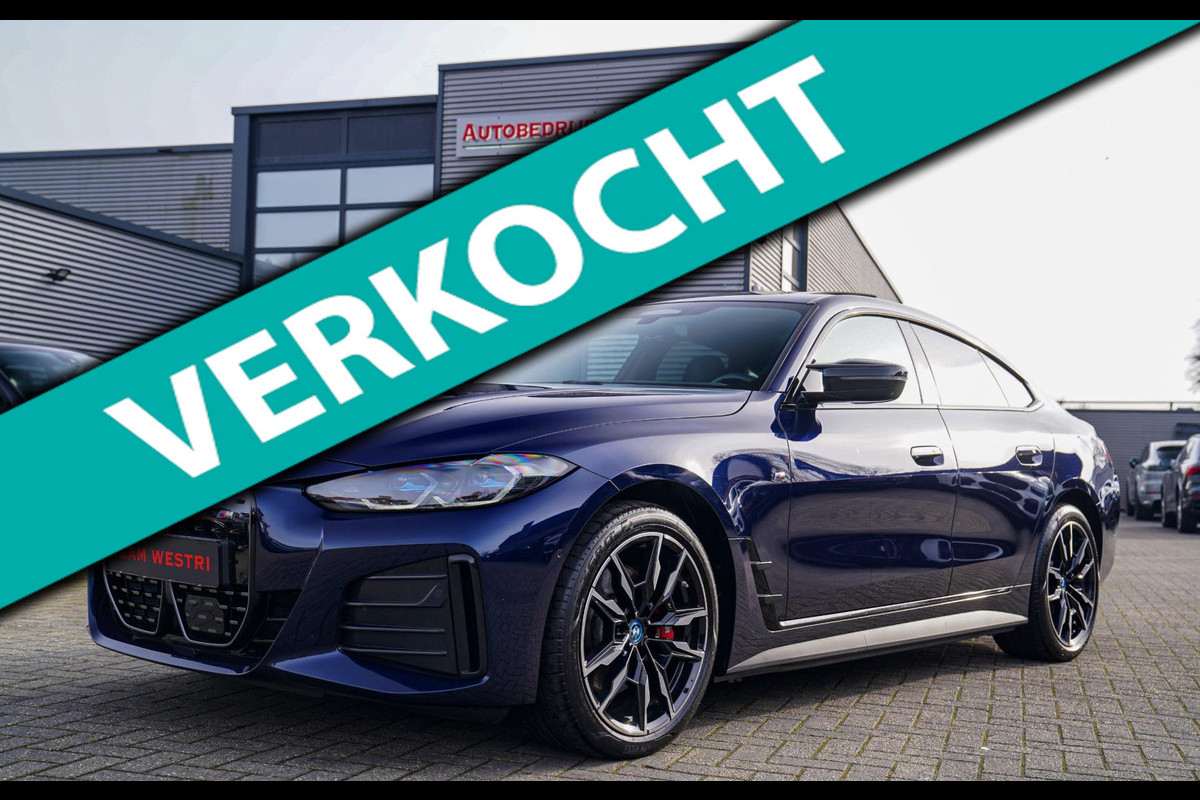 BMW i4 M50 High Executive 84 kWh | Schuifdak | BTW incl. | Harman/Kardon | Head up | Adaptieve cruise | Kuipstoelen | 360 cam |
