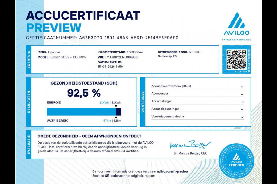 Hyundai Tucson 1.6 T-GDI PHEV N Line Sky 4WD | SOH 92,5% | Panoramadak | Stoelventilatie | Trekhaak | 360 Camera | Leder/Alcantara | Krell Audio | Adaptive cruise | Carplay | Full LED | Memory | PHEV | Plug In