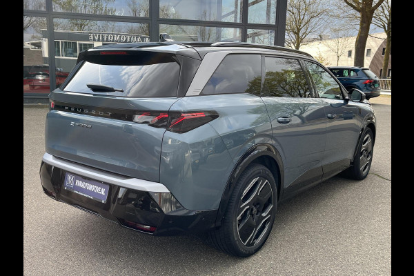 Peugeot E-5008 GT 73 kWh SOH 95%| 7 PERSOONS | COMPLEET UITGEVOERD| STOEL VENTILATIE |WARMTEPOMP| ADAPTIEVE CRUISE CONTROL | 360° CAMERA | ACHTERBANK VERWARMD |STOEL+ STUURVERWARMING| MEMORY STOEL MET MASSAGE| DODE HOEK SENSOR| ELEKTRISCHE ACHTERKLEP