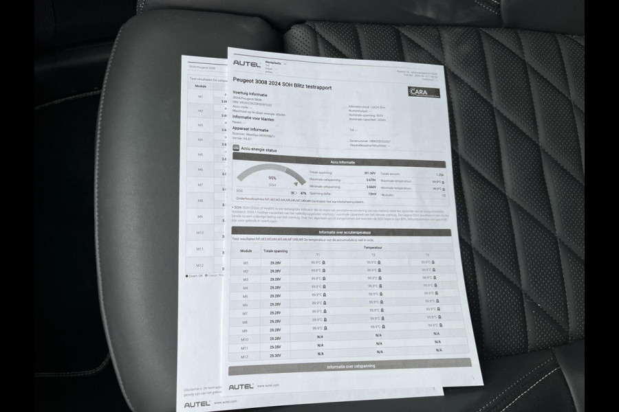 Peugeot E-5008 GT 73 kWh SOH 95%| 7 PERSOONS | COMPLEET UITGEVOERD| STOEL VENTILATIE |WARMTEPOMP| ADAPTIEVE CRUISE CONTROL | 360° CAMERA | ACHTERBANK VERWARMD |STOEL+ STUURVERWARMING| MEMORY STOEL MET MASSAGE| DODE HOEK SENSOR| ELEKTRISCHE ACHTERKLEP