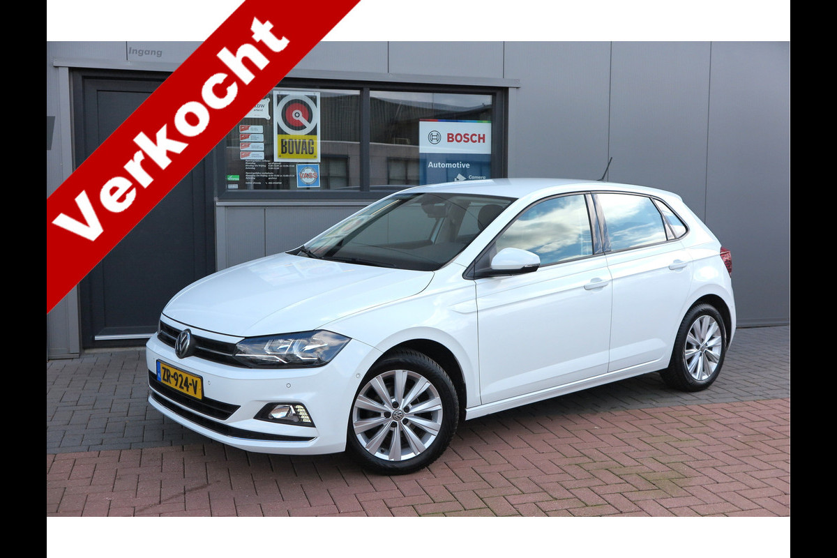 Volkswagen Polo 1.0 TSI 95 pk Highline , Adaptive Cruise , Parkeersensoren V+A , Parkassist, NAP, Navigatie, DAB+ , Stuurwiel multifunctioneel, 16"lichtmetalen velgen, Carplay, Actieve demping , Sportstoelen, etc.etc