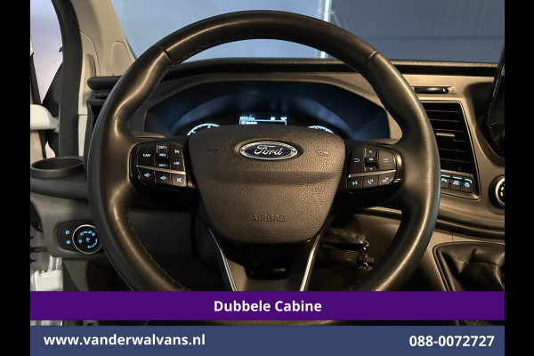 Ford Transit Custom 2.0 TDCI 131pk L2H1 Dubbele Cabine Euro6 Airco | 6-Zits | Camera | Apple Carplay | Xenon | Cruisecontrol 2540kg Trekhaak, Android Auto, Verwarmde voorruit, Parkeersensoren