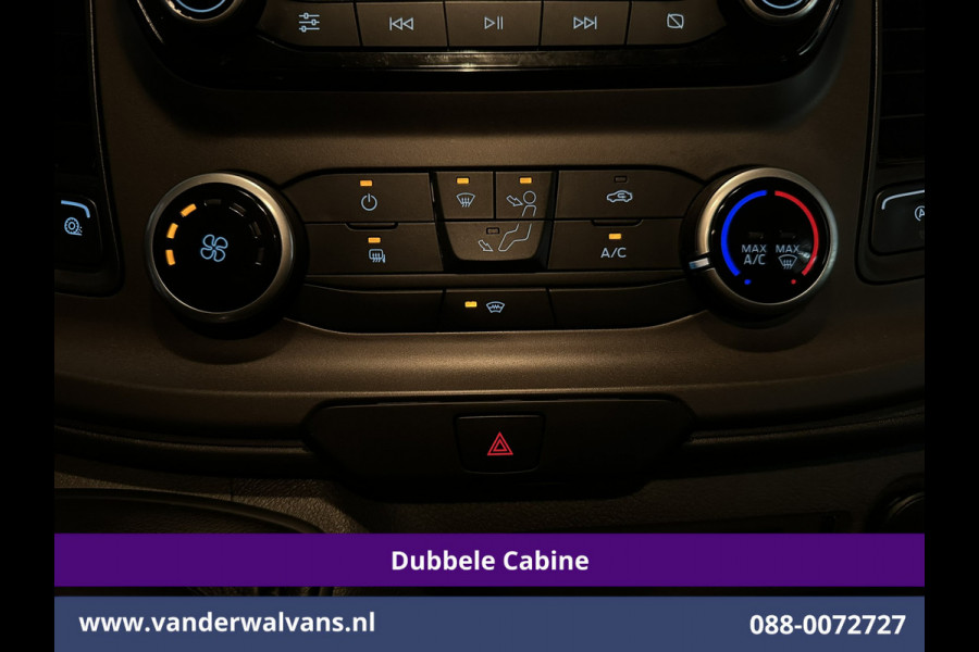 Ford Transit Custom 2.0 TDCI 131pk L2H1 Dubbele Cabine Euro6 Airco | 6-Zits | Camera | Apple Carplay | Xenon | Cruisecontrol 2540kg Trekhaak, Android Auto, Verwarmde voorruit, Parkeersensoren