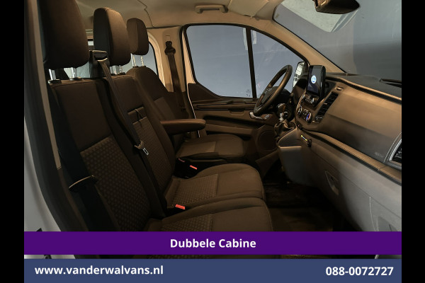 Ford Transit Custom 2.0 TDCI 131pk L2H1 Dubbele Cabine Euro6 Airco | 6-Zits | Camera | Apple Carplay | Xenon | Cruisecontrol 2540kg Trekhaak, Android Auto, Verwarmde voorruit, Parkeersensoren