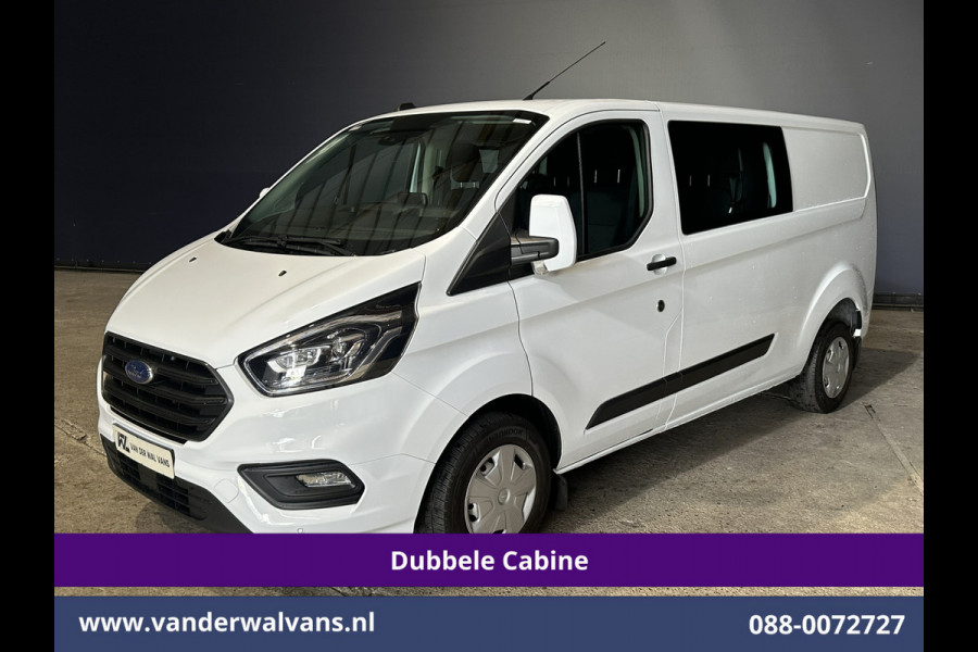 Ford Transit Custom 2.0 TDCI 131pk L2H1 Dubbele Cabine Euro6 Airco | 6-Zits | Camera | Apple Carplay | Xenon | Cruisecontrol 2540kg Trekhaak, Android Auto, Verwarmde voorruit, Parkeersensoren