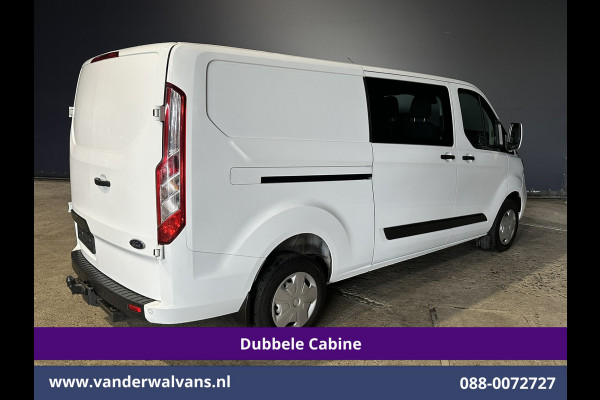 Ford Transit Custom 2.0 TDCI 131pk L2H1 Dubbele Cabine Euro6 Airco | 6-Zits | Camera | Apple Carplay | Xenon | Cruisecontrol 2540kg Trekhaak, Android Auto, Verwarmde voorruit, Parkeersensoren