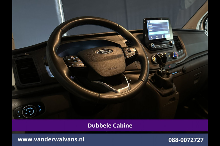 Ford Transit Custom 2.0 TDCI 131pk L2H1 Dubbele Cabine Euro6 Airco | 6-Zits | Camera | Apple Carplay | Xenon | Cruisecontrol 2540kg Trekhaak, Android Auto, Verwarmde voorruit, Parkeersensoren