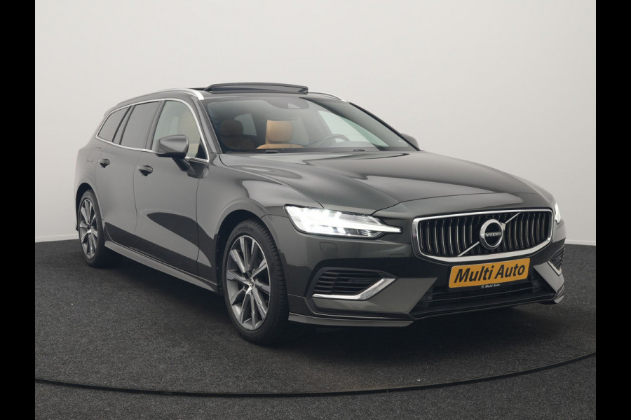 Volvo V60 T8 Twin Engine AWD Inscription PHEV 390pk | Panodak | Lederen Sportstoelen & Stuur Verwarmd | Apple Carplay | Navigatie | Cruise Control | Virtual | Achterbank Verwarmd | 18"L.M | Plug In Hybrid |