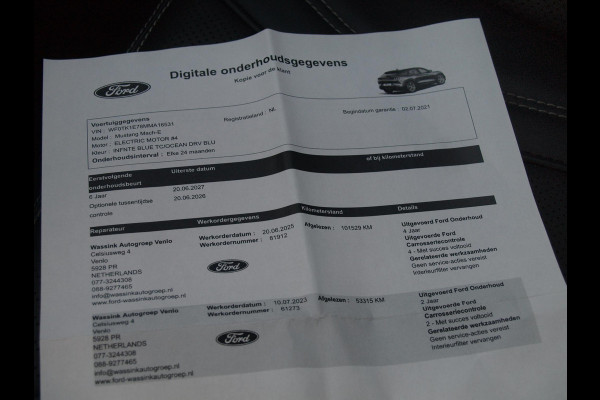 Ford Mustang Mach-E Extended RWD 98 kWh | SOH 94% | Panoramadak | 360 Camera | Bang & Olufsen | Apple Carplay | Cruise Control |